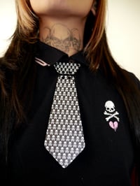 Image 4 of SKULLY TIE NECKLACE