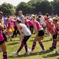 Image 2 of Pink Out with black Socks 