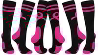 Image 1 of Pink Out with black Socks 