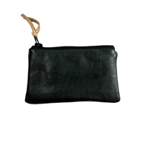 Image 2 of Edit F/W 2025 Small Repurposed Denim/Canvas & Leather Zip Pouch
