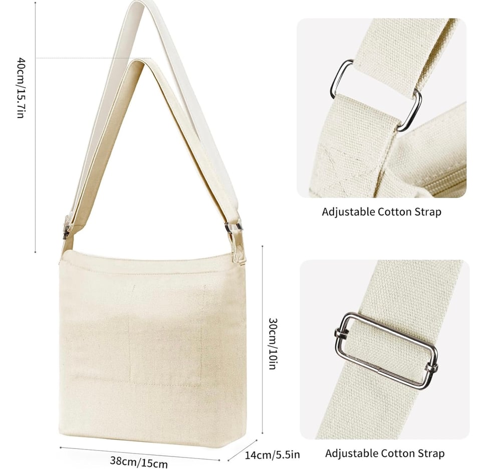 Image of Zippered tote bags (Made-to-order)