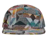 Image 1 of 5 PANEL VINTAGE TAPESTRY WOVEN FABRIC SNAPBACK HAT 