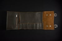 Image 3 of Tool Roll - Pebble/Brown/Chocolate/Antique 