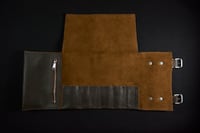 Image 4 of Tool Roll - Pebble/Brown/Chocolate/Antique 