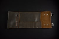 Image 3 of Tool Roll - Pebble/Dark Brown/Chocolate/Antique 