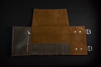 Image 4 of Tool Roll - Pebble/Dark Brown/Chocolate/Antique 