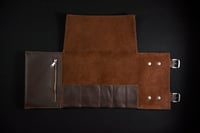 Image 4 of Tool Roll - Dark Tobacco /Dark Brown/Tan/Polished 