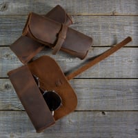 Image 1 of Sunglass Case - Distress Brown