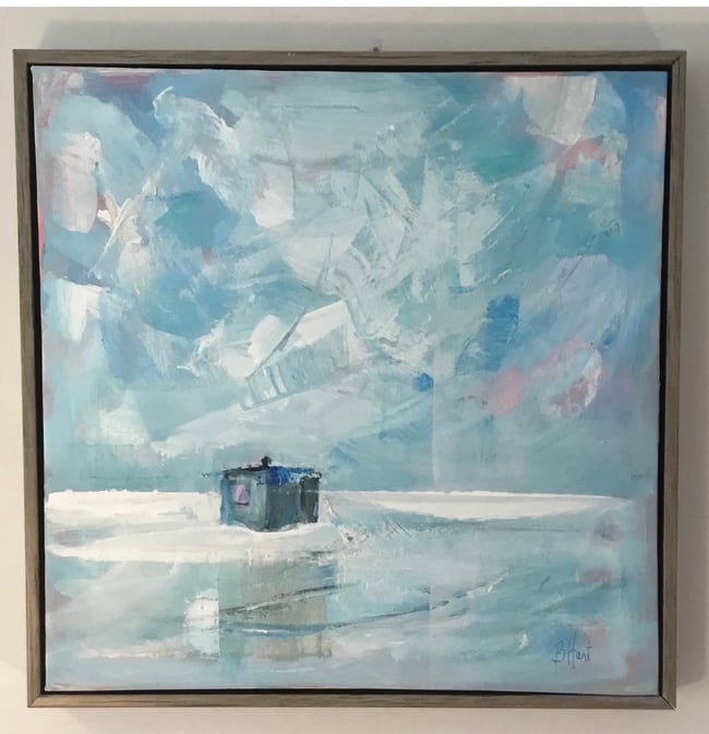 “In  A Crystalline Sky” From the Ice Hut Collection 