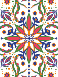 8x10 Floral Intake Illustration 