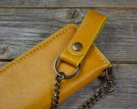Image 2 of Long Wallet-Yellow/Ivory/Antique Brass