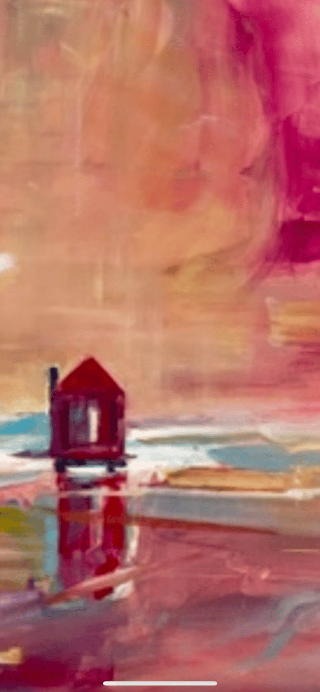 In the Vastness of the Frozen Lake the Sun Also Rises”