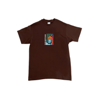 free liberty, till it's backwards tee - brown