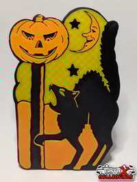 CAT VINTAGE HALLOWEEN BEISTLE 3D Printed Wall Art