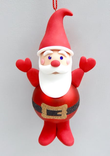 Image of 🎅🏻✨New 2025 Large Belted Glass Santa✨🎅🏻- Limited Edition