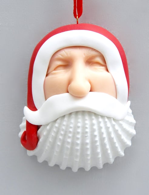 Image of 🐚🎅🏻Shell Santa Ornament🎅🏻🐚