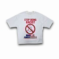 OWP Stop Being Racist Crop Box tee!