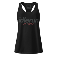 Image 1 of Women’s fitted Idlerun Katakana racerback tank top