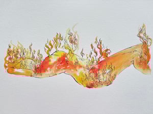 Image of Original Fire Figure 11”x15”