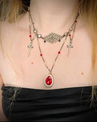 Image 3 of Red Queen Series - Necklace & Earrings Set (Cruel Crown)