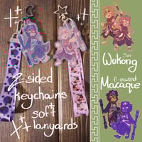 Image 1 of LMK Wukong & Six-Eared Macaque keychains and lanyards