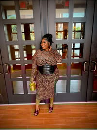 Image 3 of Wild Obsession Dress(Brown)