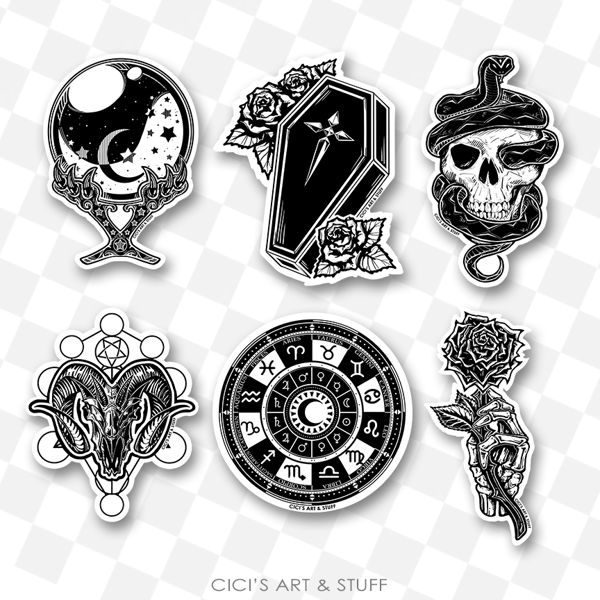 Image of Original Goth Stickers