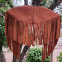 Fringe Shawl Collar