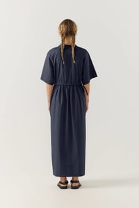 Image 4 of foemina eliza dress navy poplin