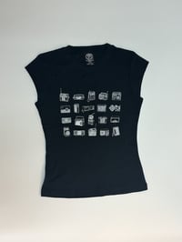 Image 4 of Black FBi Radio Drawings Baby Tee