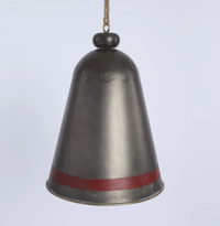 Image 3 of Red Stripe Iron Bell