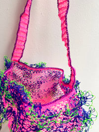 Image 4 of Crossbody bag Mesh Bag : White, Pink, Black