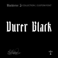 Image 1 of Durer Black (1 style) - Custom Font