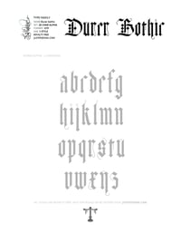 Image 4 of Durer Gothic (1 style) - Custom Font