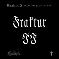 Image 1 of Fraktur II (1 style) - Custom Font