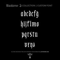 Image 2 of Fraktur II (1 style) - Custom Font