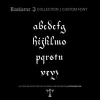 Image 2 of Gotica Bastarda Z (1 style) - Custom Font