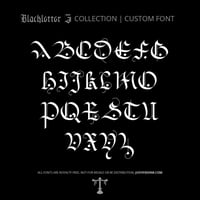 Image 3 of Gotica Bastarda Z (1 style) - Custom Font