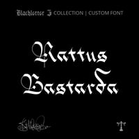 Image 1 of Rattus Bastarda (1 style) - Custom Font