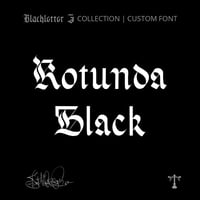 Image 1 of Rotunda Black (1 style) - Custom Font