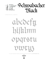 Image 4 of Schwabacher Black (1 style) - Custom Font