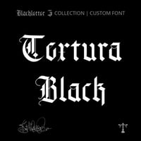 Image 1 of Textura Black (1 style) - Custom Font