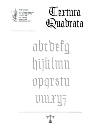 Image 4 of Textura Quadrata (1 style) - Custom Font