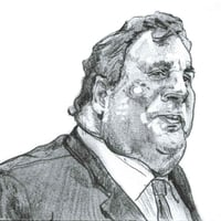 Image 1 of Chris Christie | 4x6 | Graphite Portrait