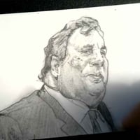 Image 5 of Chris Christie | 4x6 | Graphite Portrait