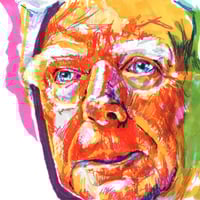 Image 1 of Donald Trump | 4x6 | Technicolor Portrait – Mixed Media Original