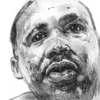 Image 1 of Martin Luther King Jr. | 4x6 | Original Graphite Drawing