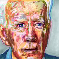Image 1 of Joe Biden | 4x6 | Original Mixed Media Portrait