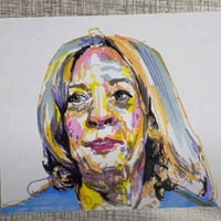 Image 4 of Kamala Harris | 4x6 | Original Mixed Media Portrait