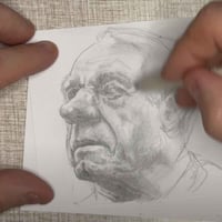 Image 4 of Robert F. Kennedy Jr. | 4x6 | Original Graphite Drawing